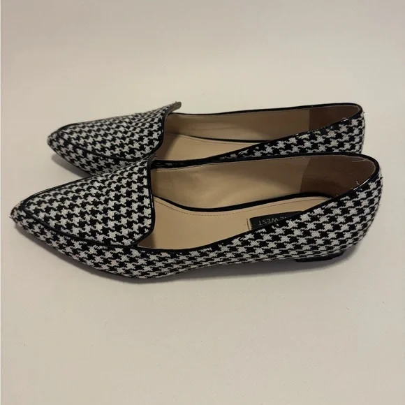 Nine West Abay Houndstooth Pointed Toe Flats - Picture 4 of 7